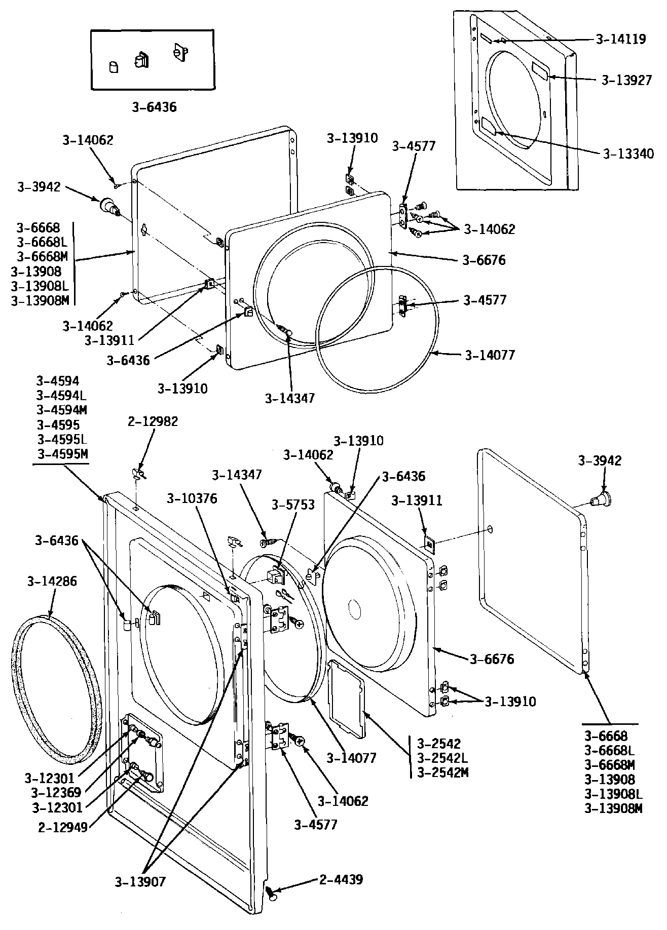 03 - FRONT PANEL & DOOR ASSEMBLY
