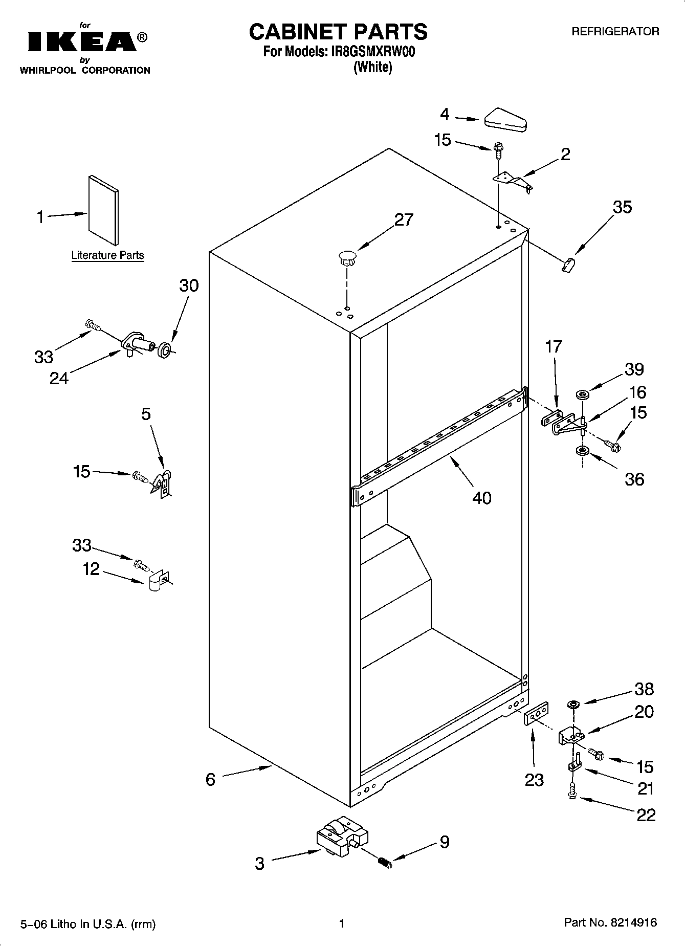 01 - CABINET PARTS