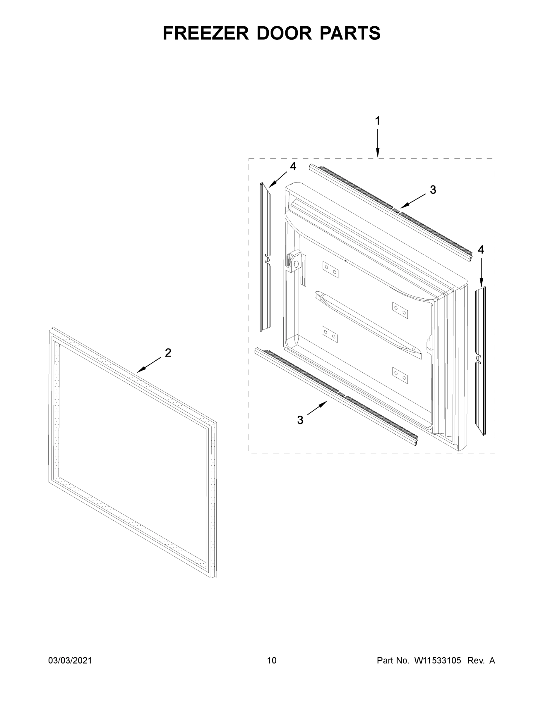 06 - FREEZER DOOR PARTS
