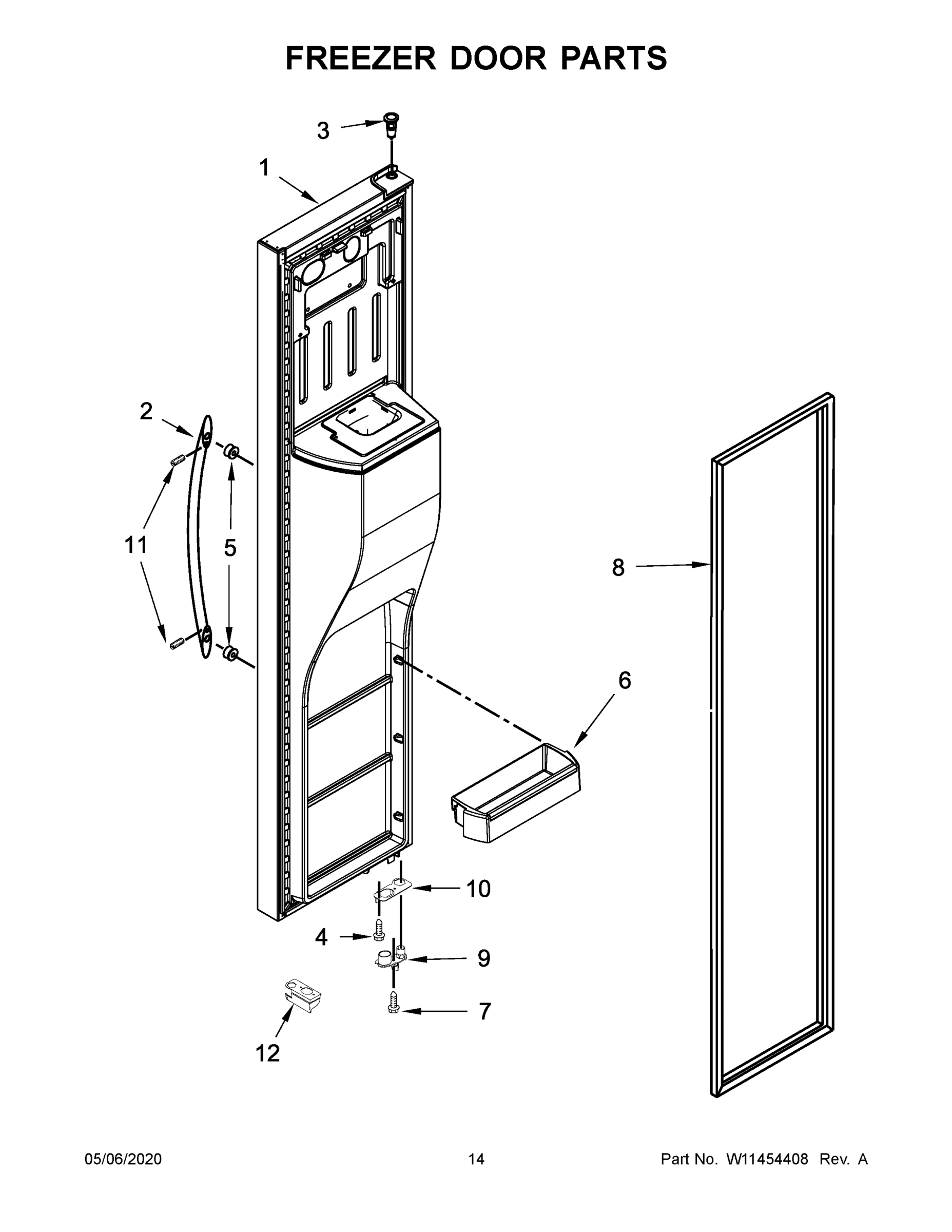 08 - FREEZER DOOR PARTS