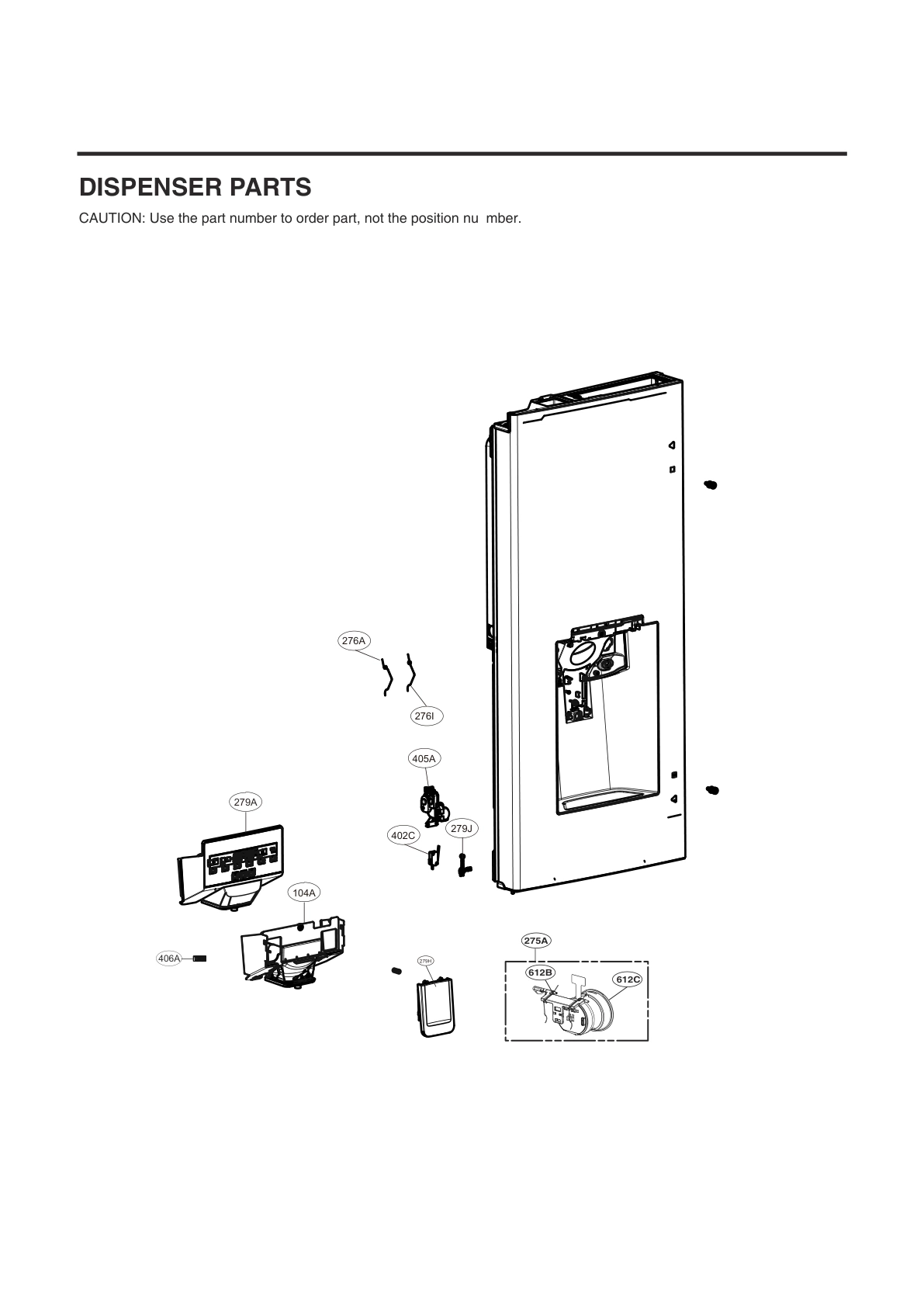 DISPENSER PARTS