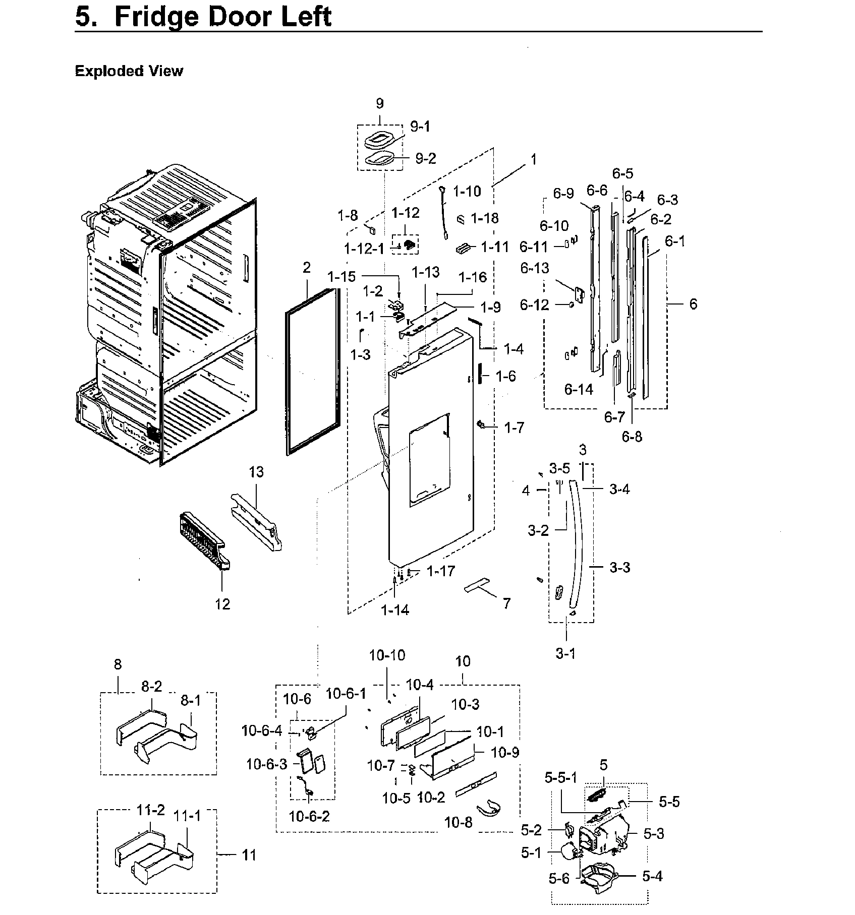 FRIDGE DOOR LT