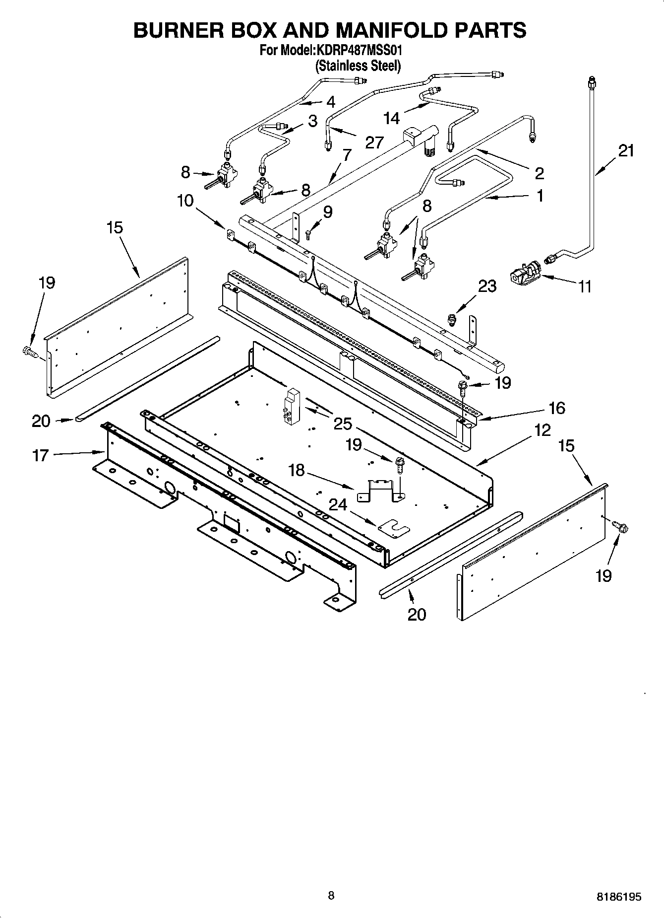 07 - BURNER BOX AND MANIFOLD PARTS