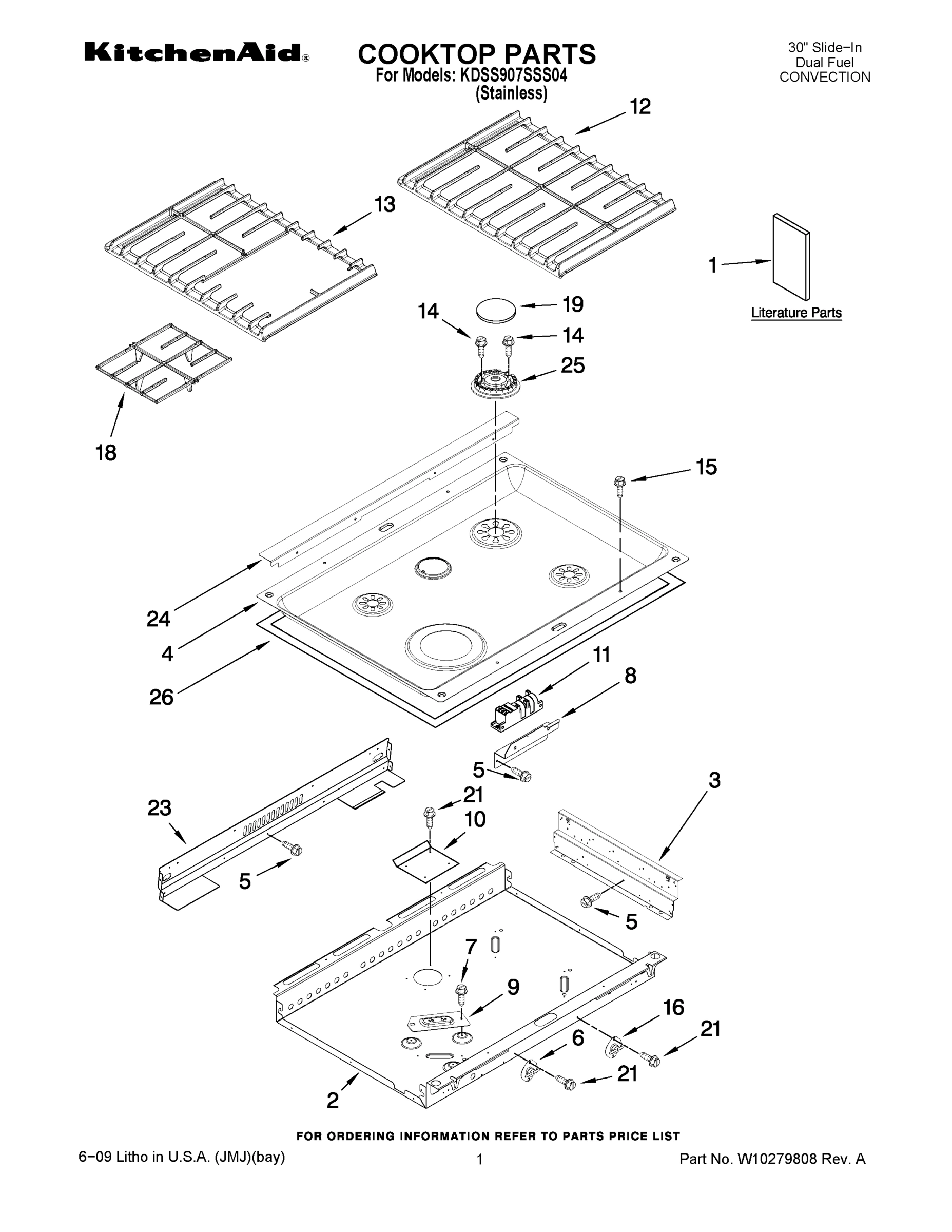 01 - COOKTOP PARTS