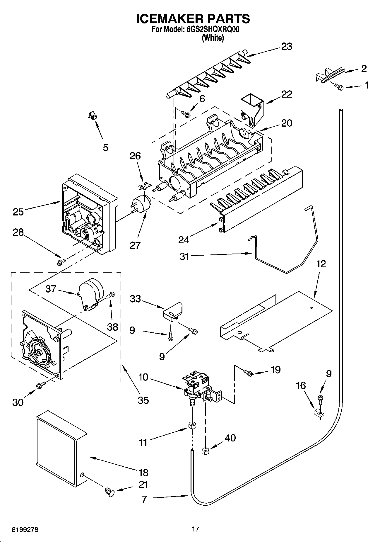 11 - ICEMAKER PARTS