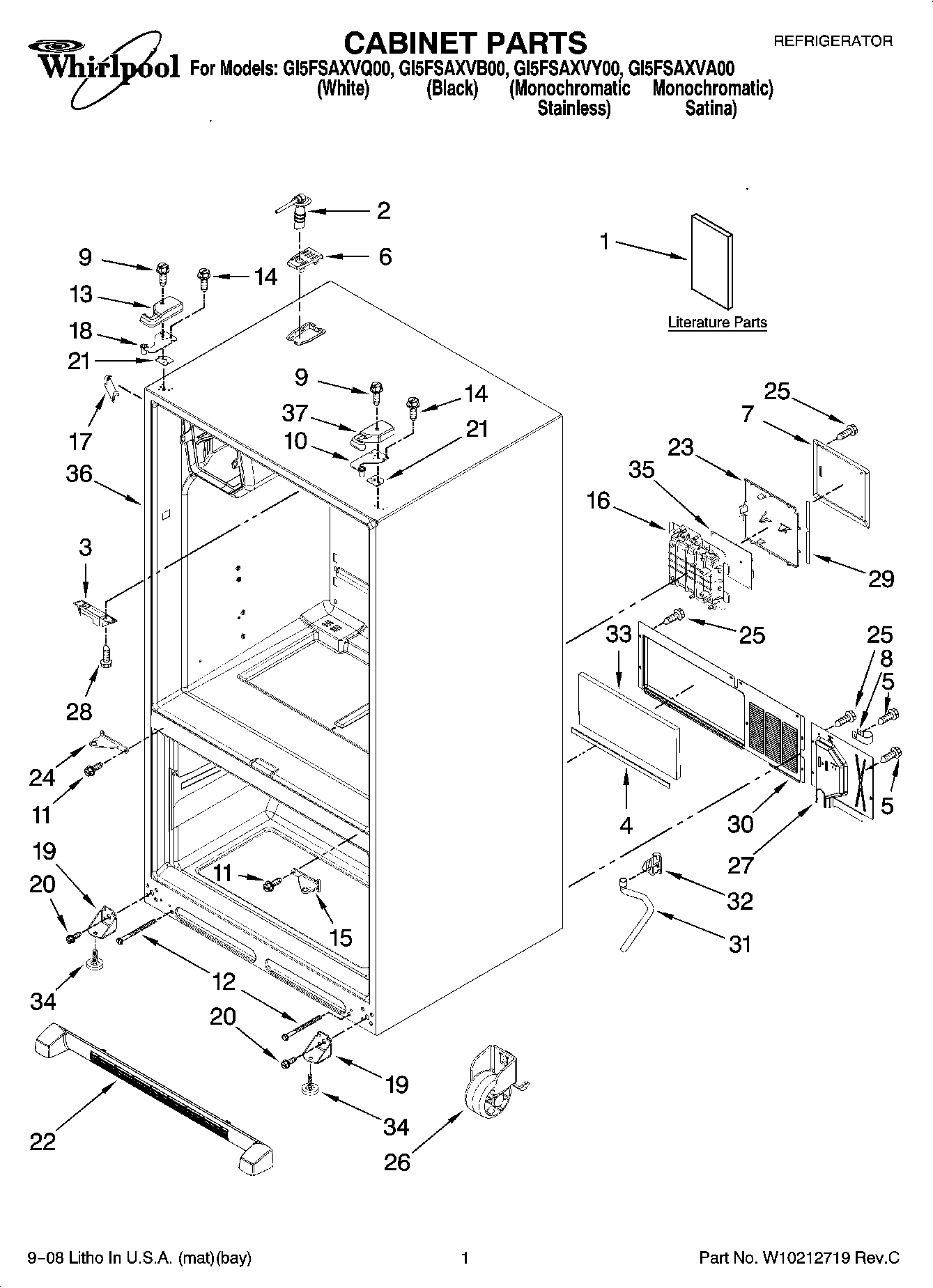 01 - CABINET PARTS