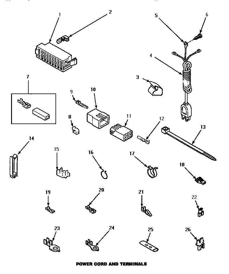14 - POWER CORD & TERMINALS