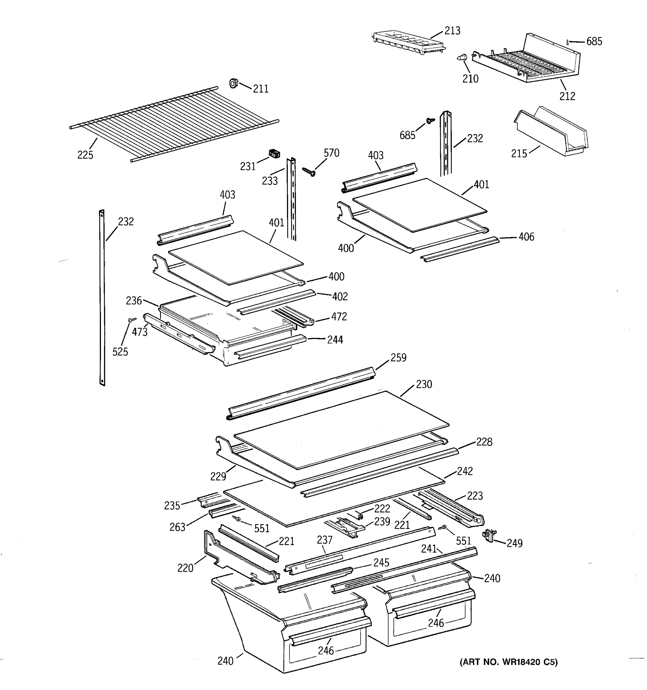 SHELF PARTS