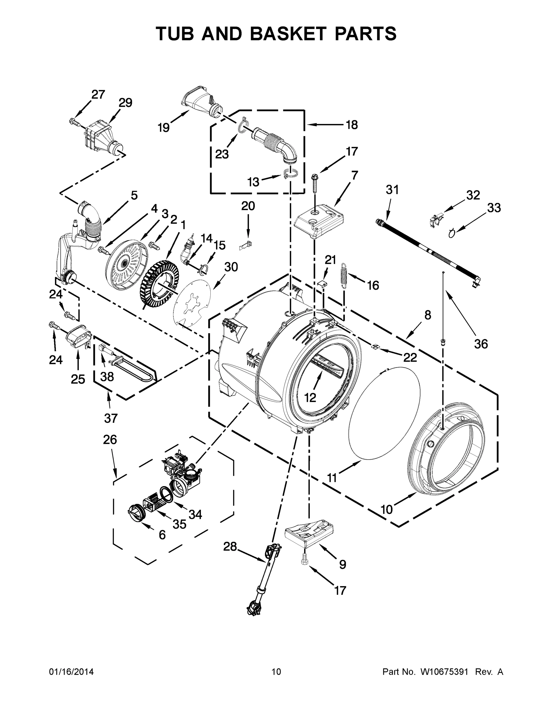 06 - TUB AND BASKET PARTS