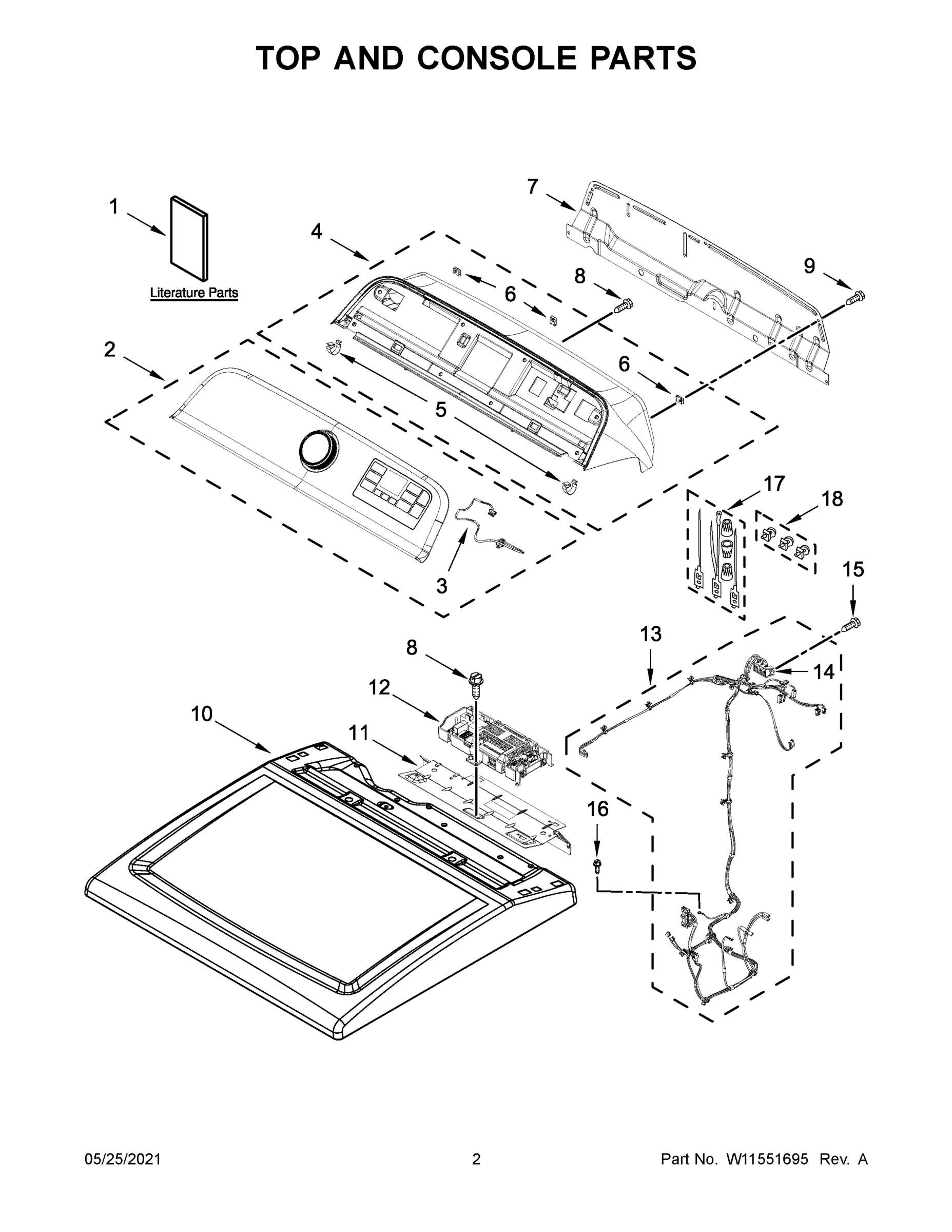 02 - TOP AND CONSOLE PARTS