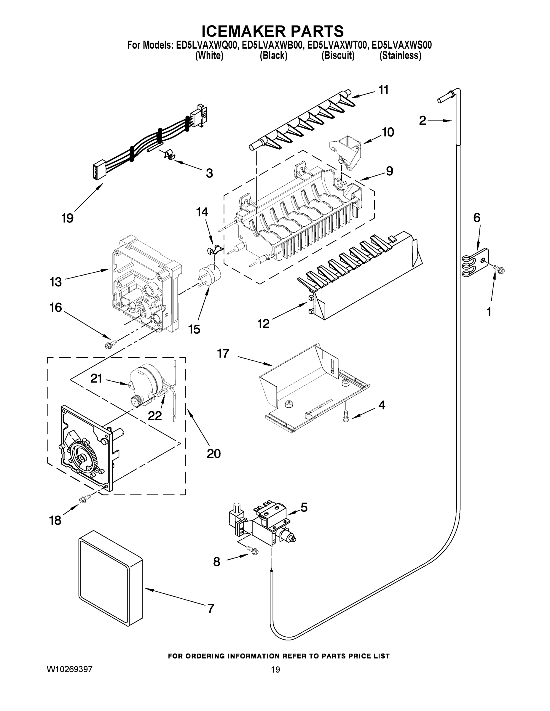 12 - ICEMAKER PARTS