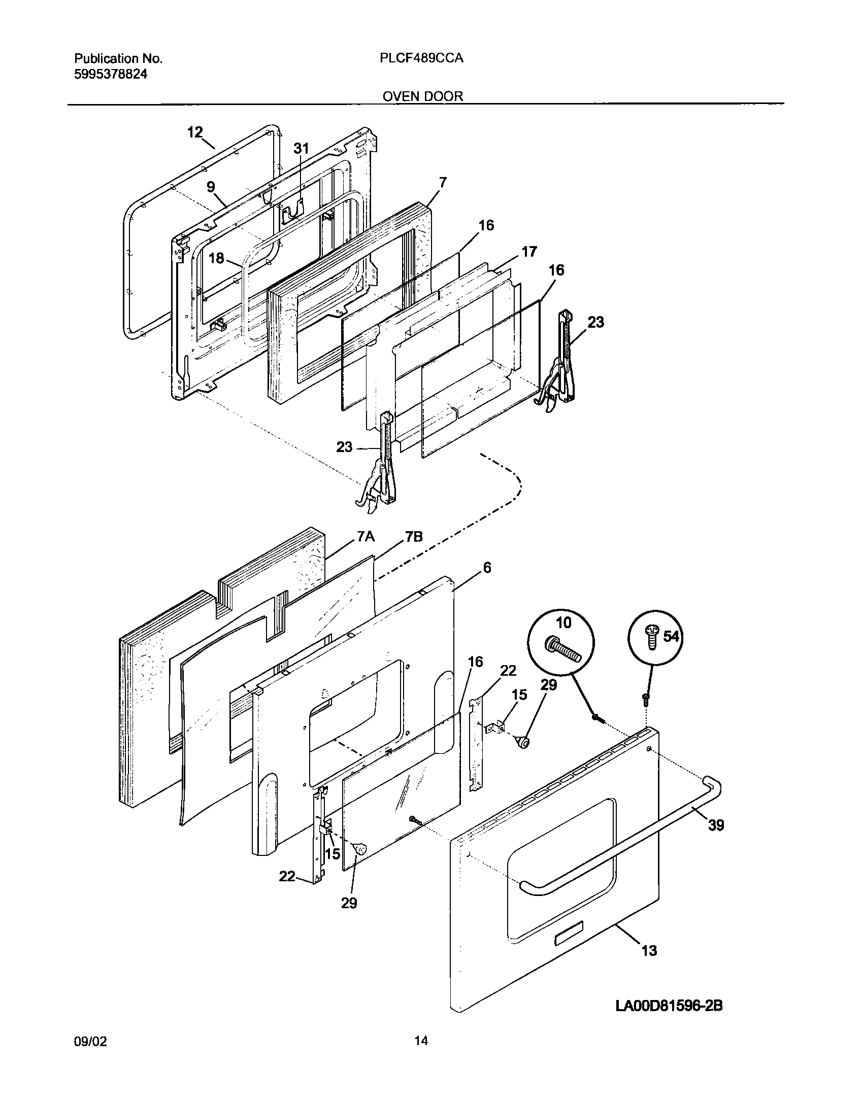 13 - OVEN DOOR