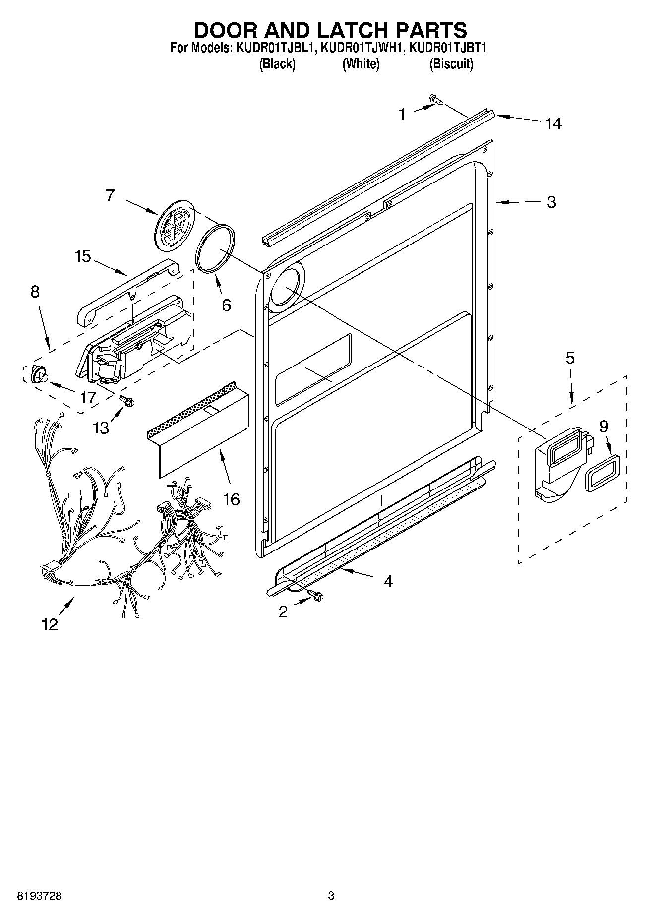 03 - DOOR AND LATCH PARTS