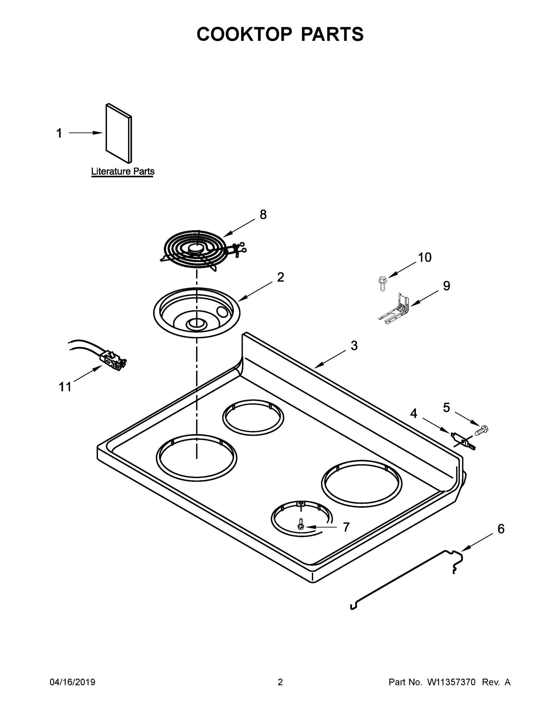 02 - COOKTOP PARTS