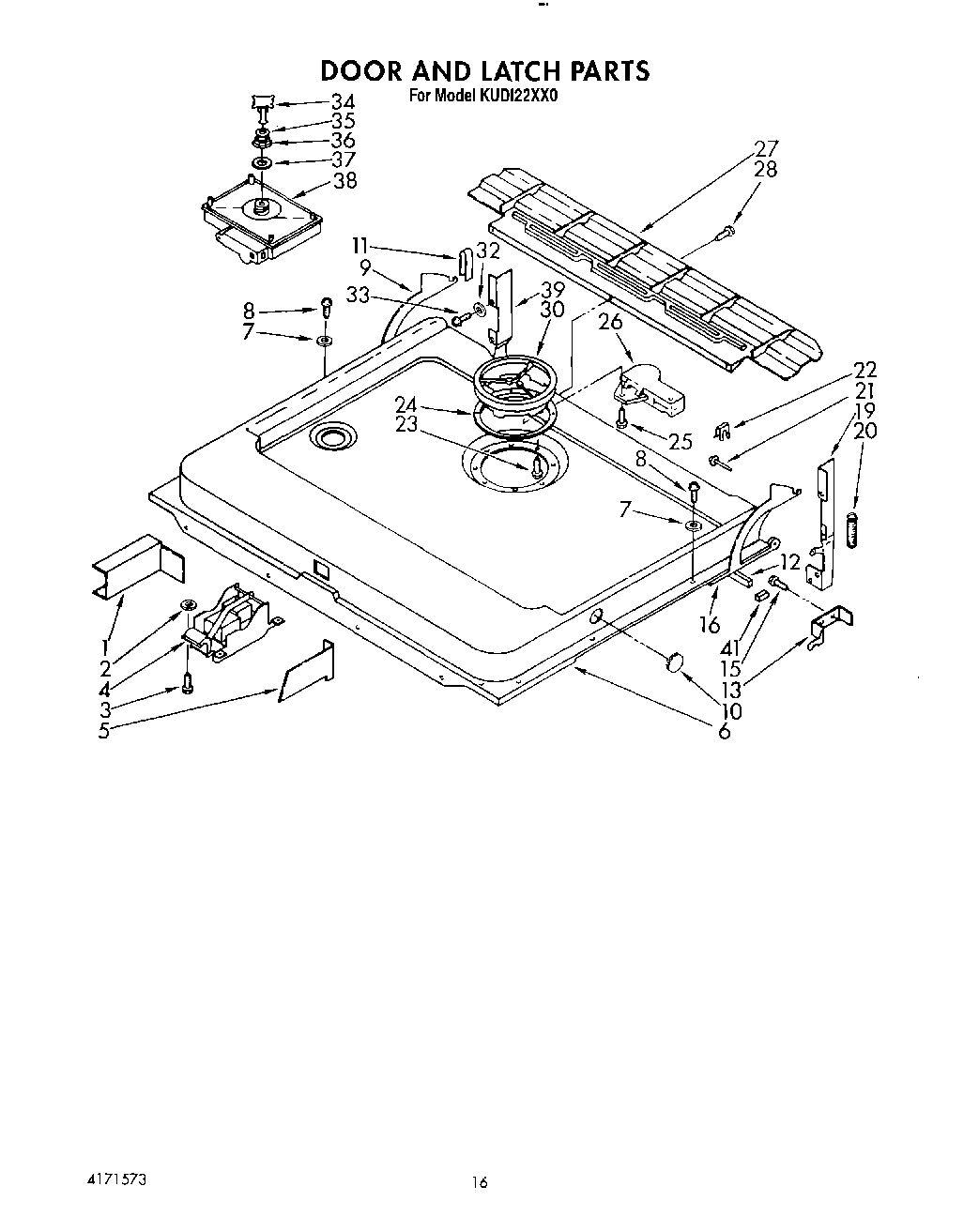 13 - DOOR AND LATCH