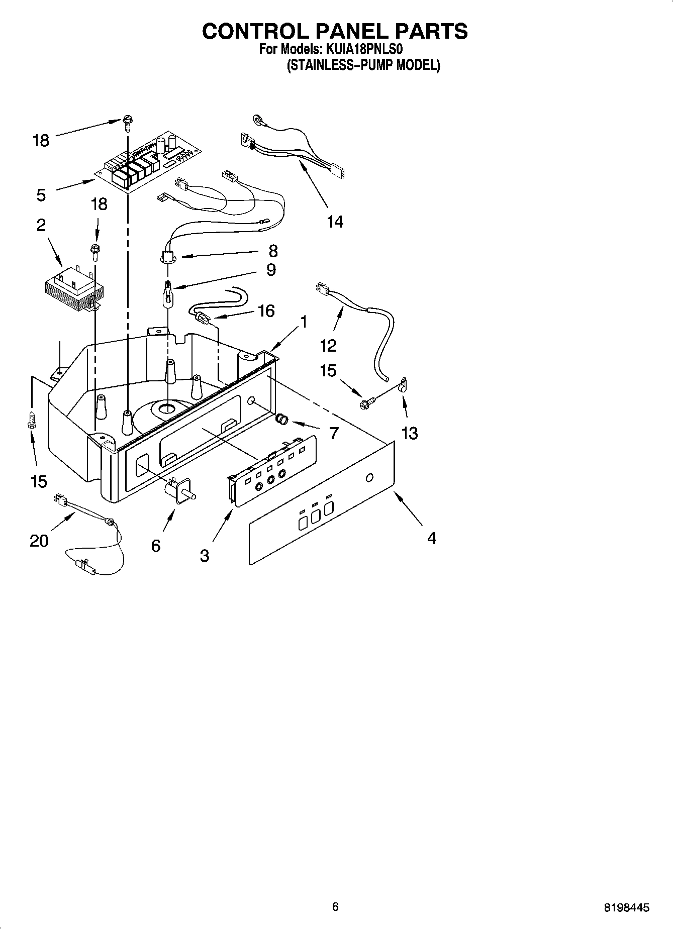 04 - CONTROL PANEL PARTS
