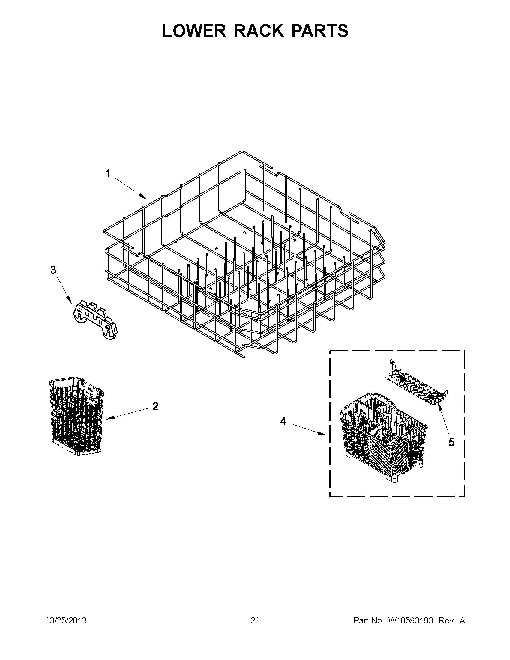 10 - LOWER RACK PARTS