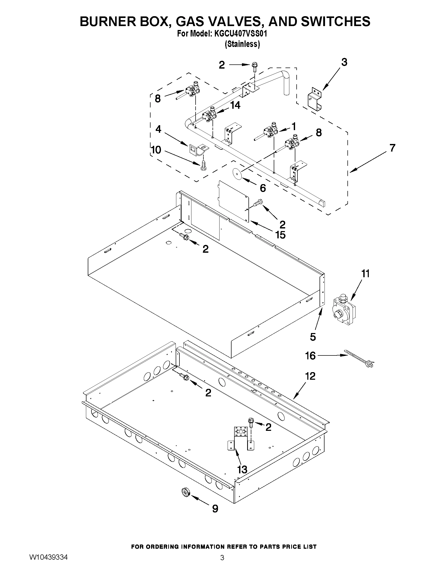 02 - BURNER BOX, GAS VALVES, AND SWITCHES