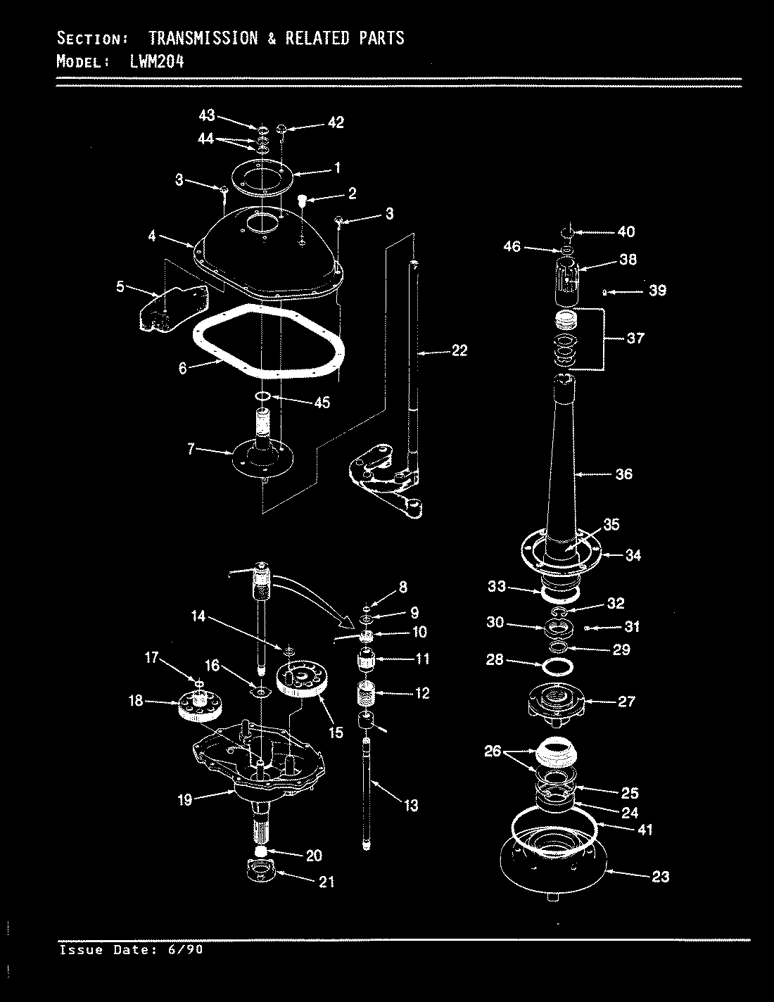 13 - TRANSMISSION & RELATED PARTS (REV. A-D)