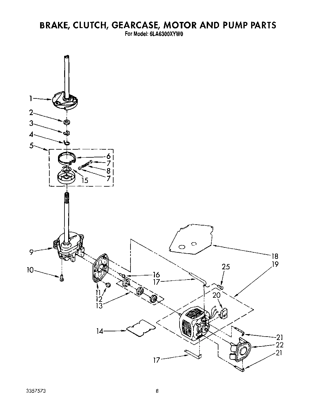 06 - BRAKE, CLUTCH, GEARCASE, MOTOR AND PUMP
