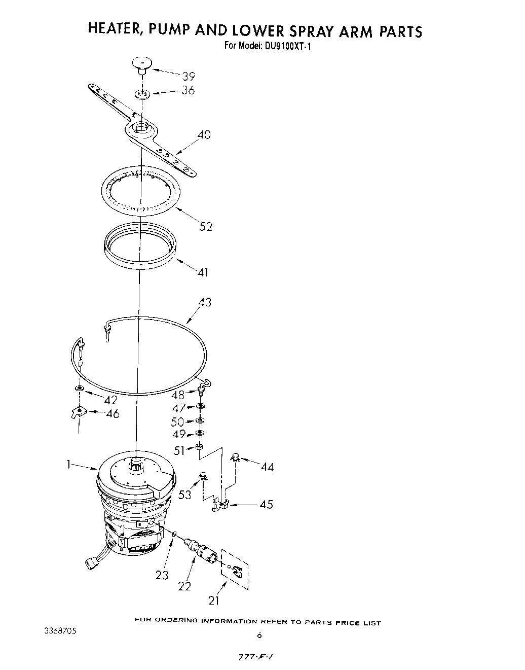 04 - HEATER, PUMP AND LOWER SPRAY ARM
