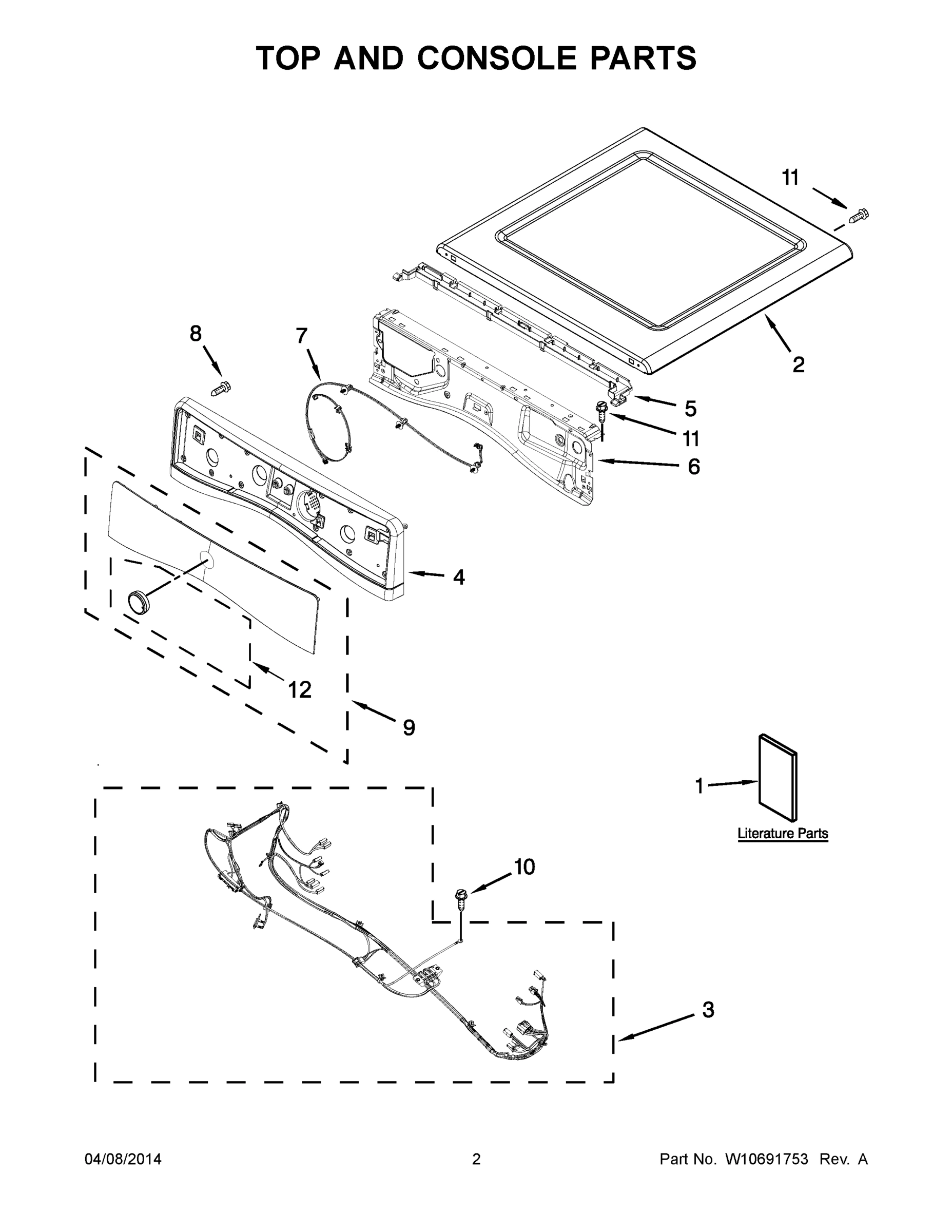 02 - TOP AND CONSOLE PARTS