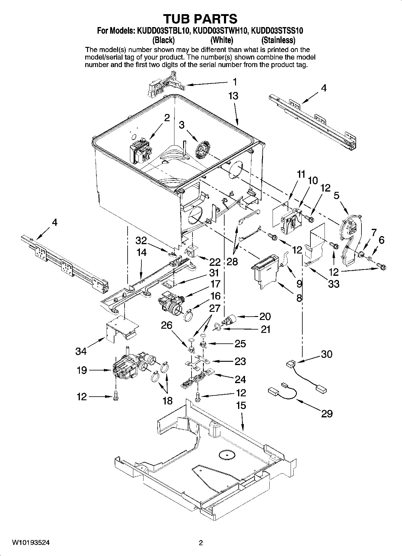 02 - TUB PARTS