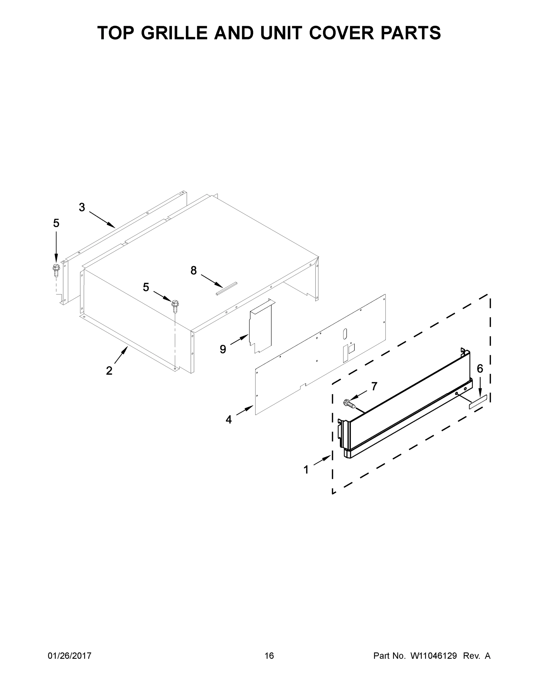 09 - TOP GRILLE AND UNIT COVER PARTS