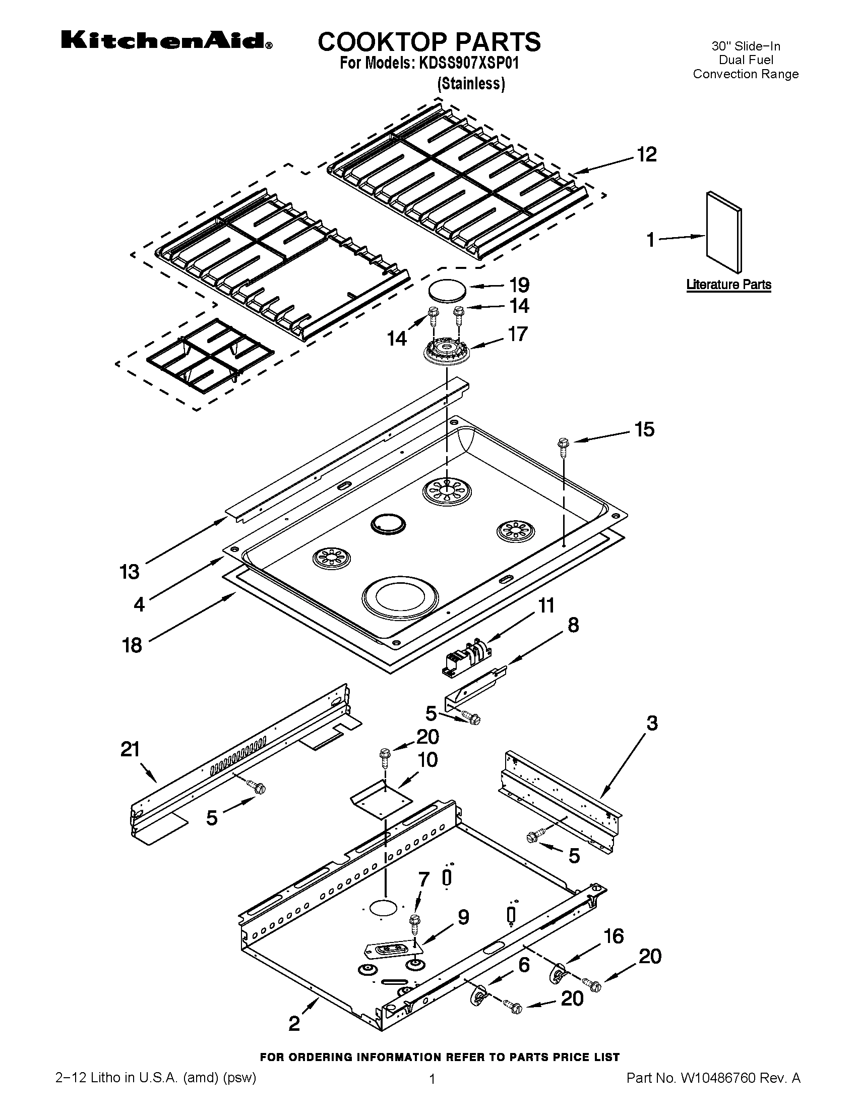 01 - COOKTOP PARTS