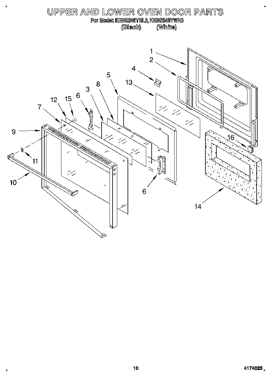 06 - UPPER AND LOWER OVEN DOOR