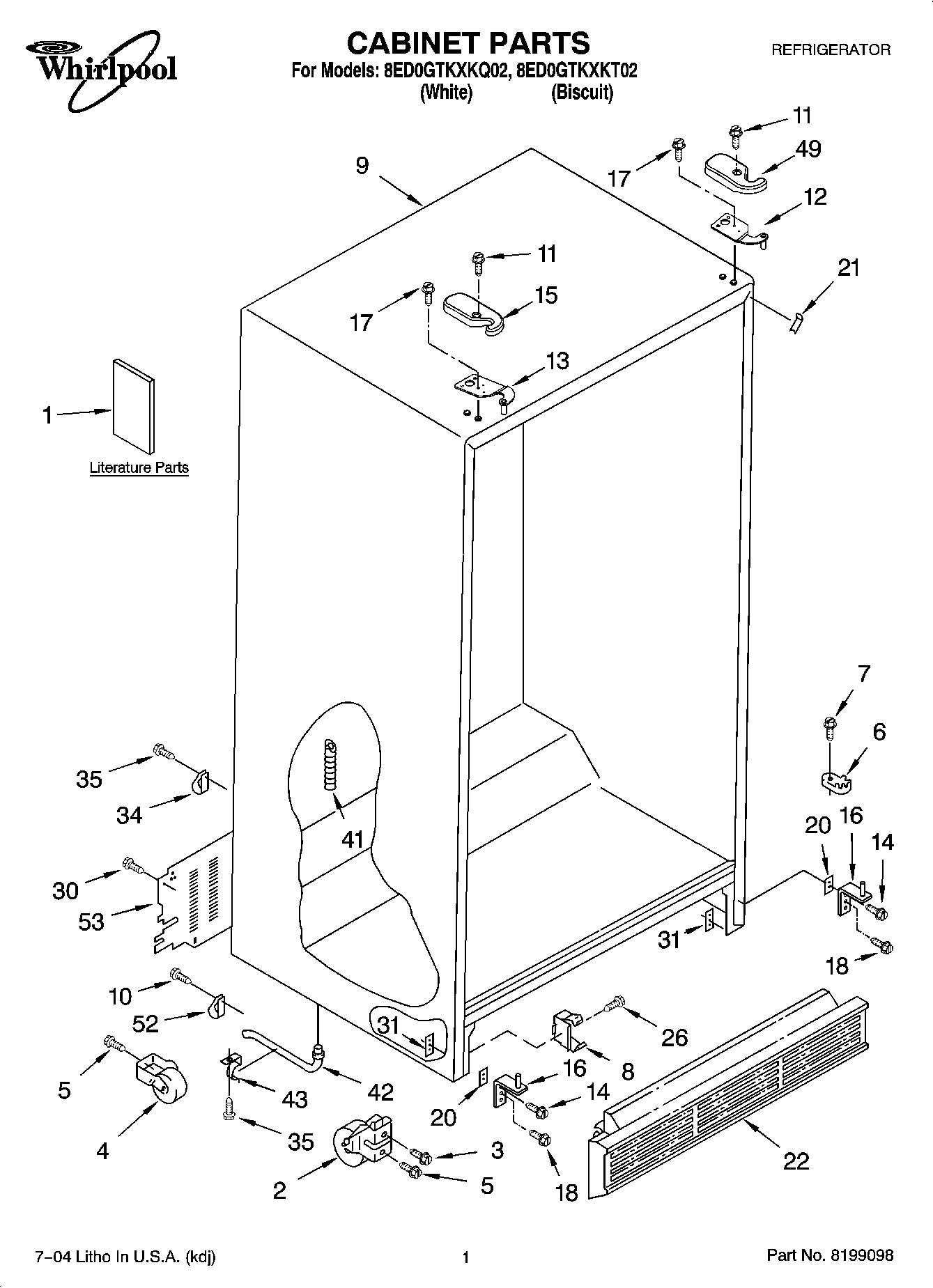 01 - CABINET PARTS