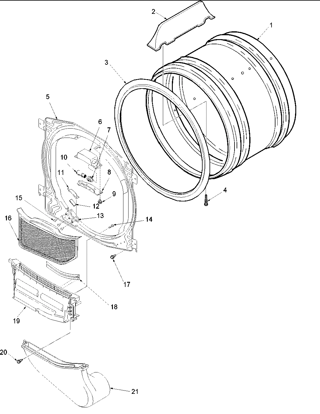 04 - FRONT BULKHEAD, AIR DUCT & CYLINDER