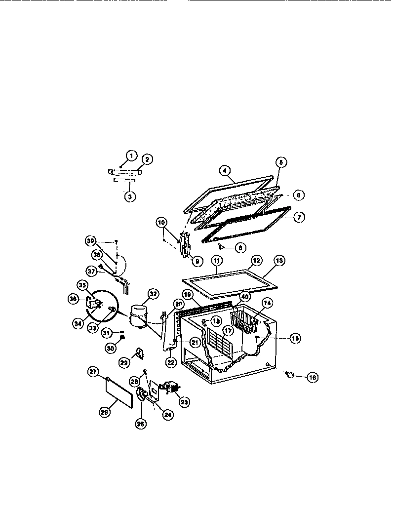 02 - CHEST FREEZER PARTS