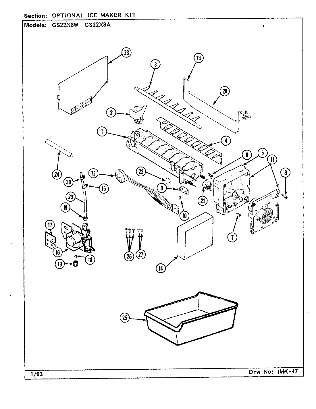 03 - OPTIONAL ICE MAKER KIT