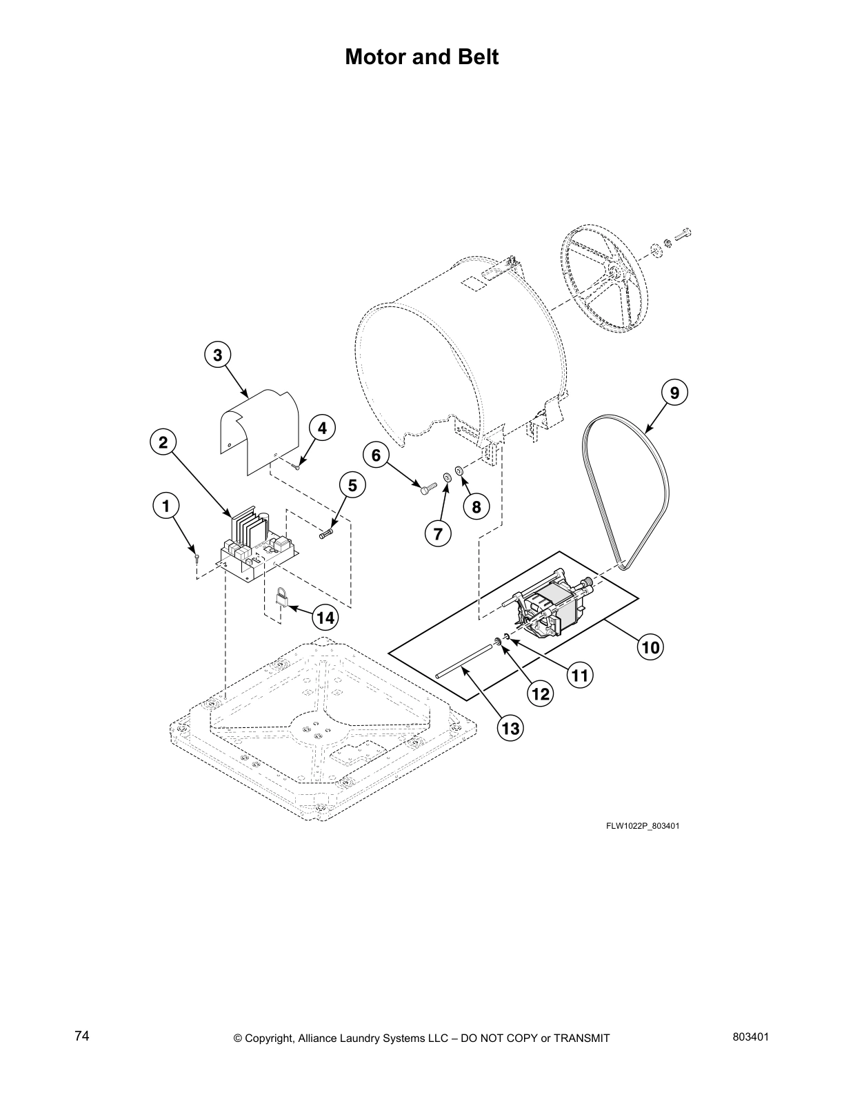 Motor and Belt