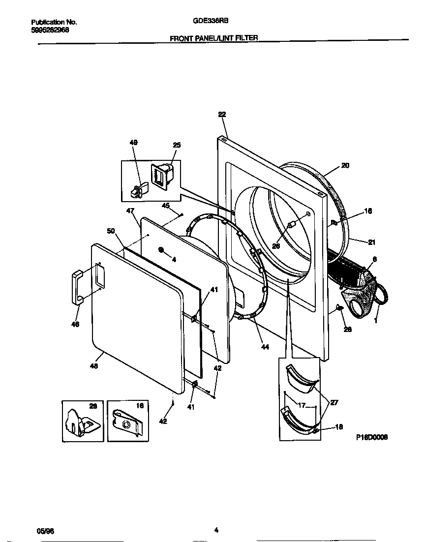 03 - FRONT PANEL/LINT FILTER
