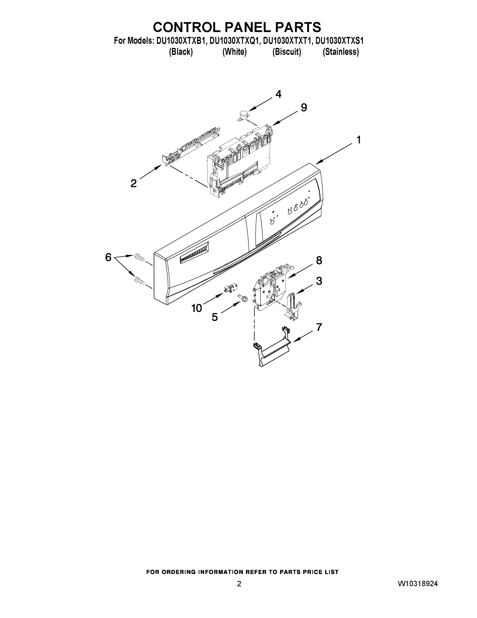 02 - CONTROL PANEL PARTS