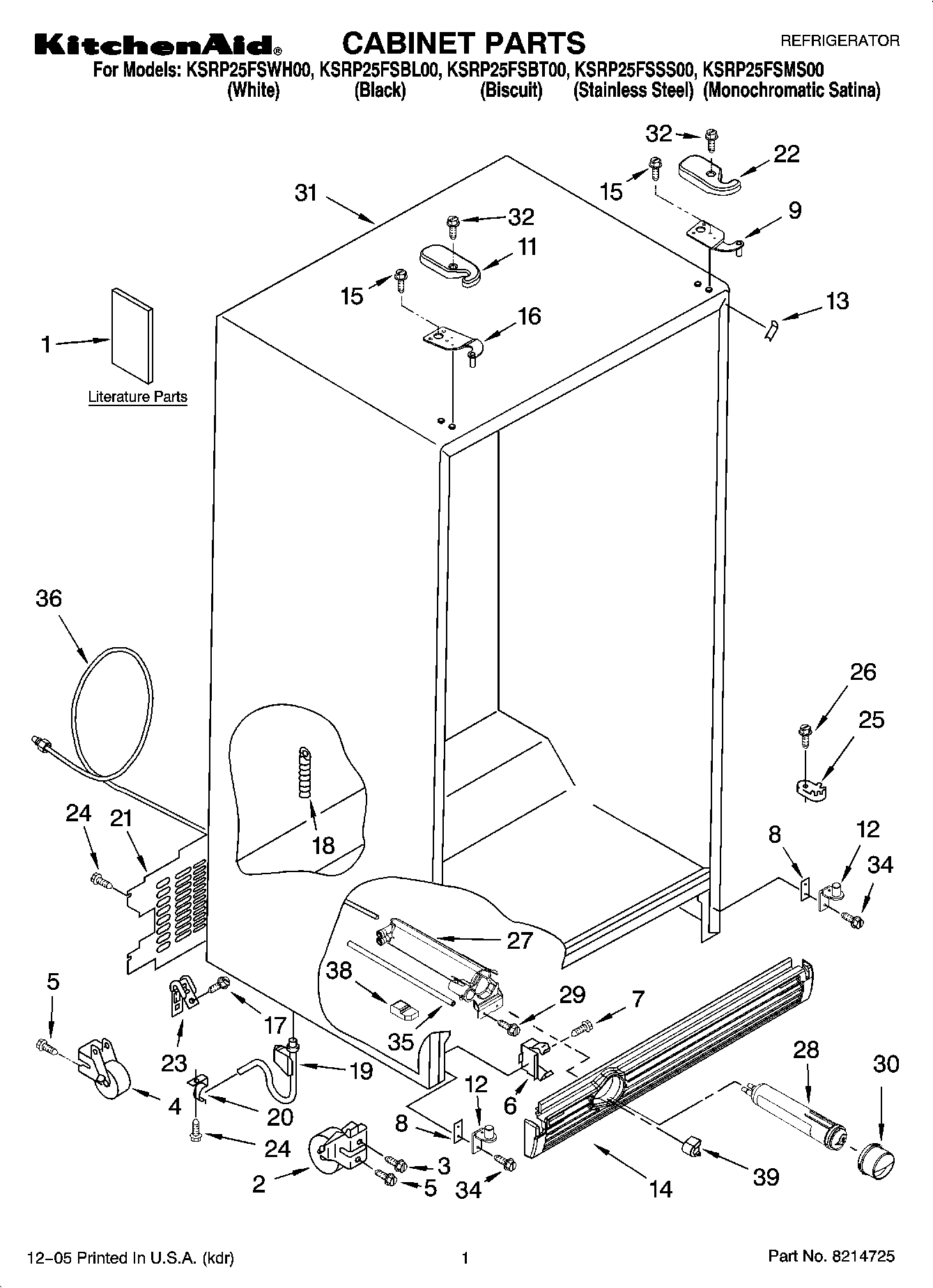 01 - CABINET PARTS