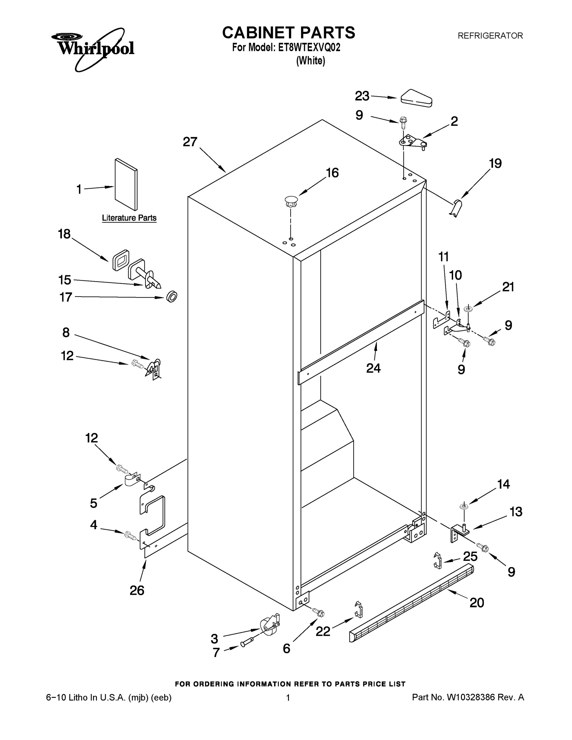 01 - CABINET PARTS