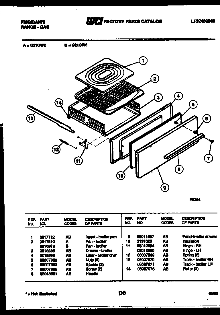 06 - BROILER DRAWER PARTS