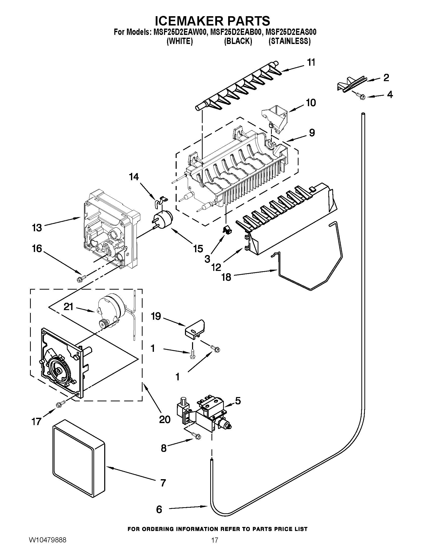 10 - ICEMAKER PARTS