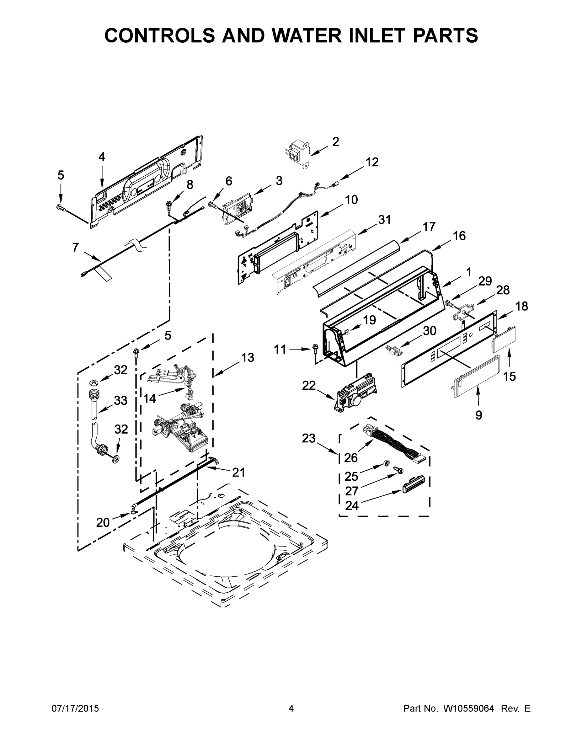 03 - CONTROLS AND WATER INLET PARTS