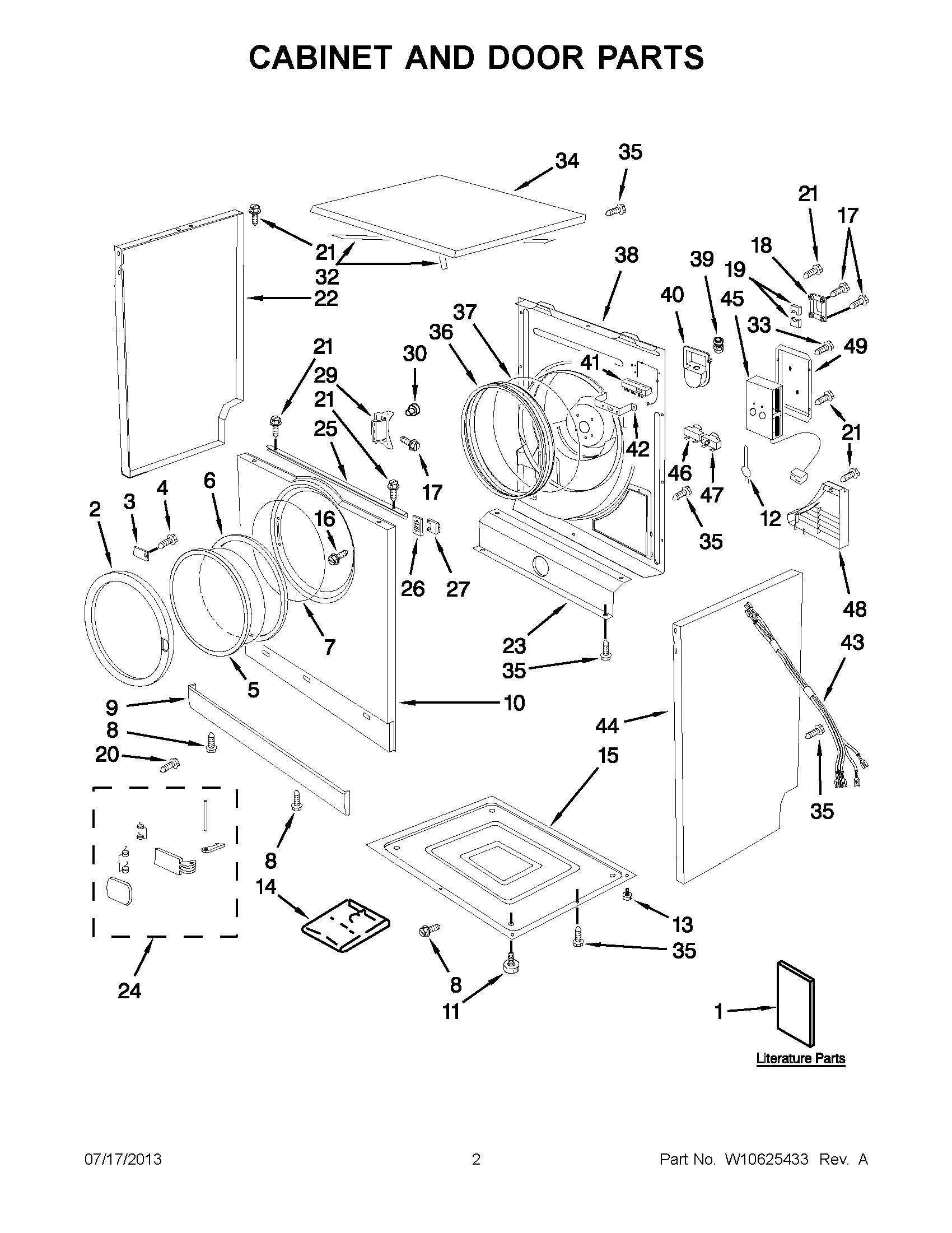 01 - CABINET AND DOOR PARTS