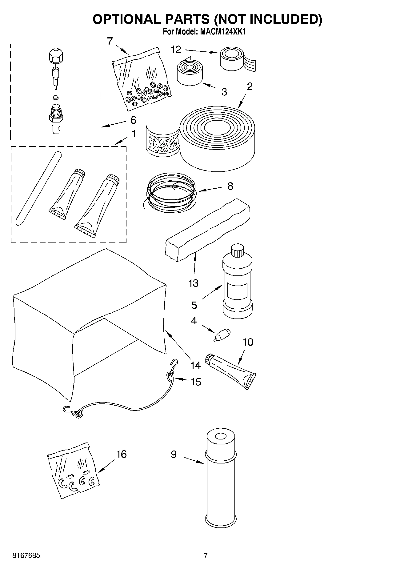 04 - OPTIONAL PARTS (NOT INCLUDED)