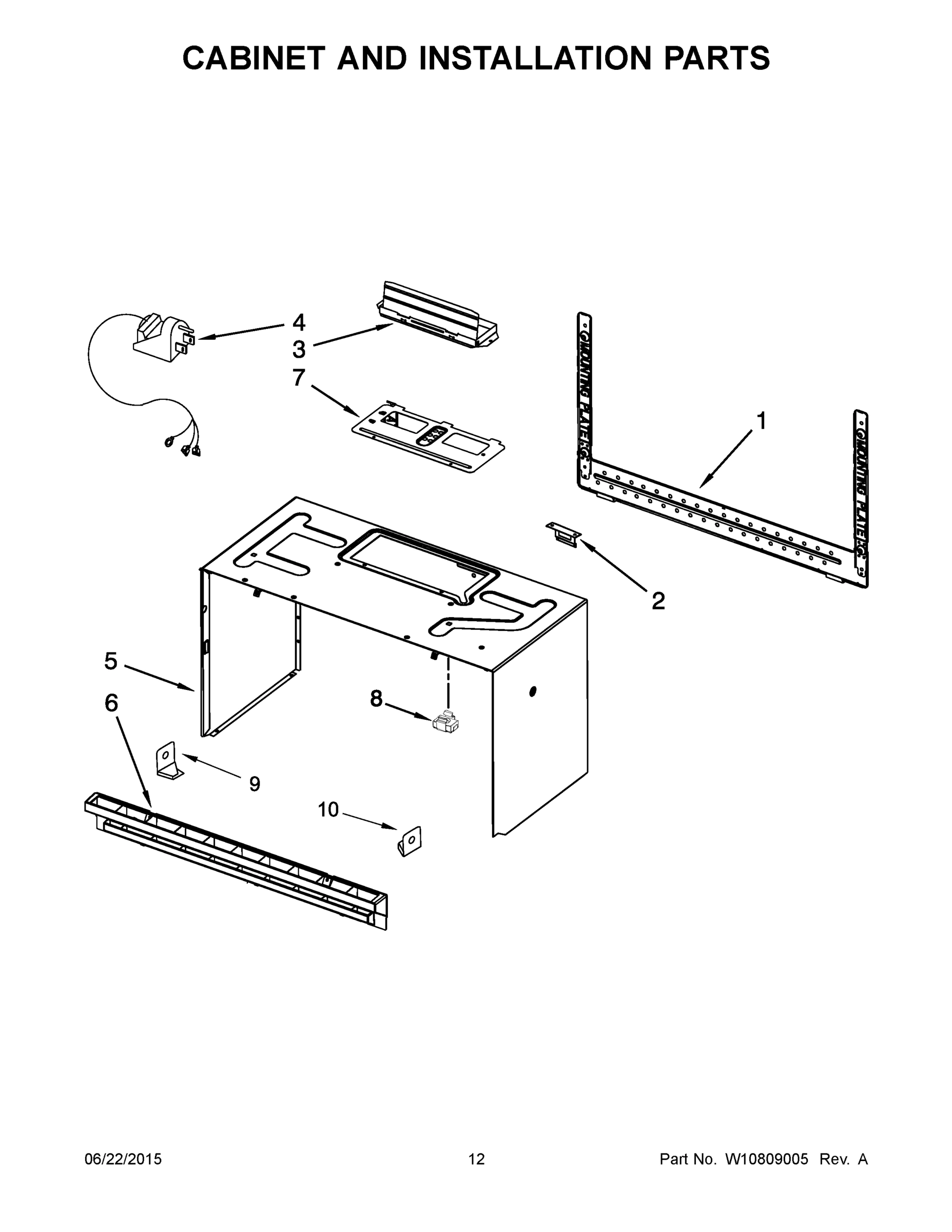 07 - CABINET AND INSTALLATION PARTS