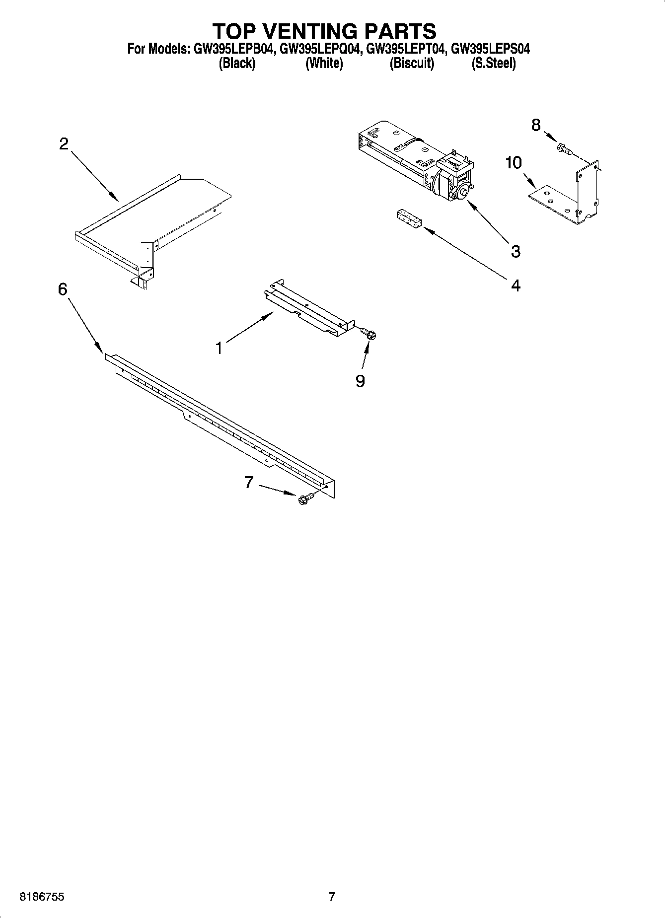 05 - TOP VENTING PARTS