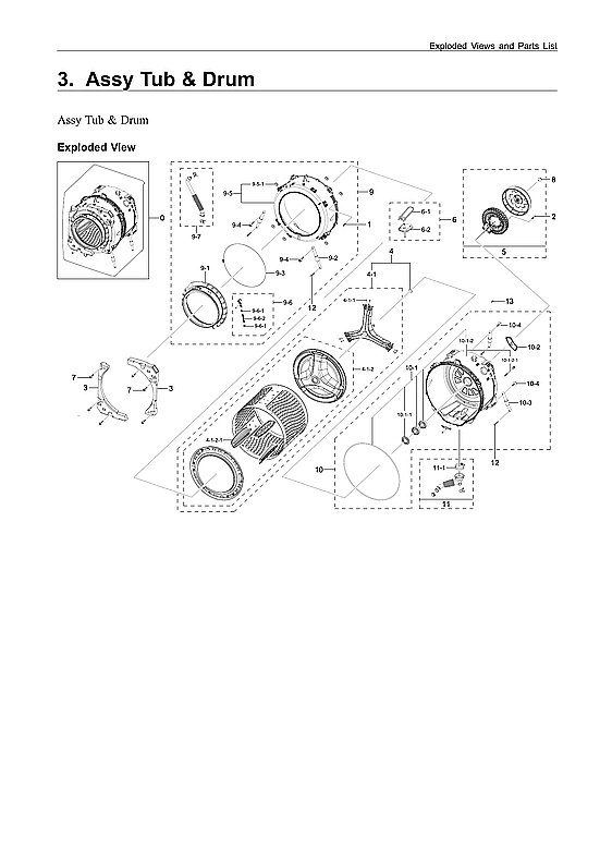 TUB & DRUM ASSY
