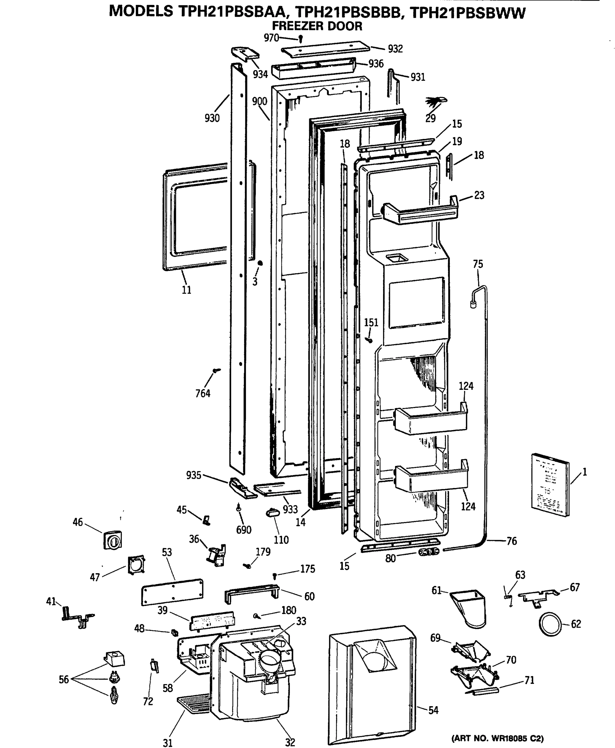 FREEZER DOOR