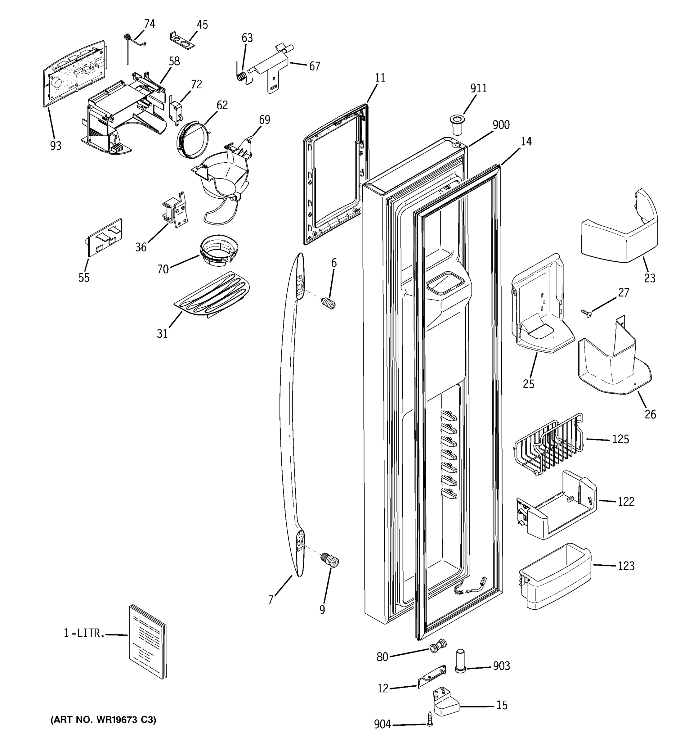 FREEZER DOOR