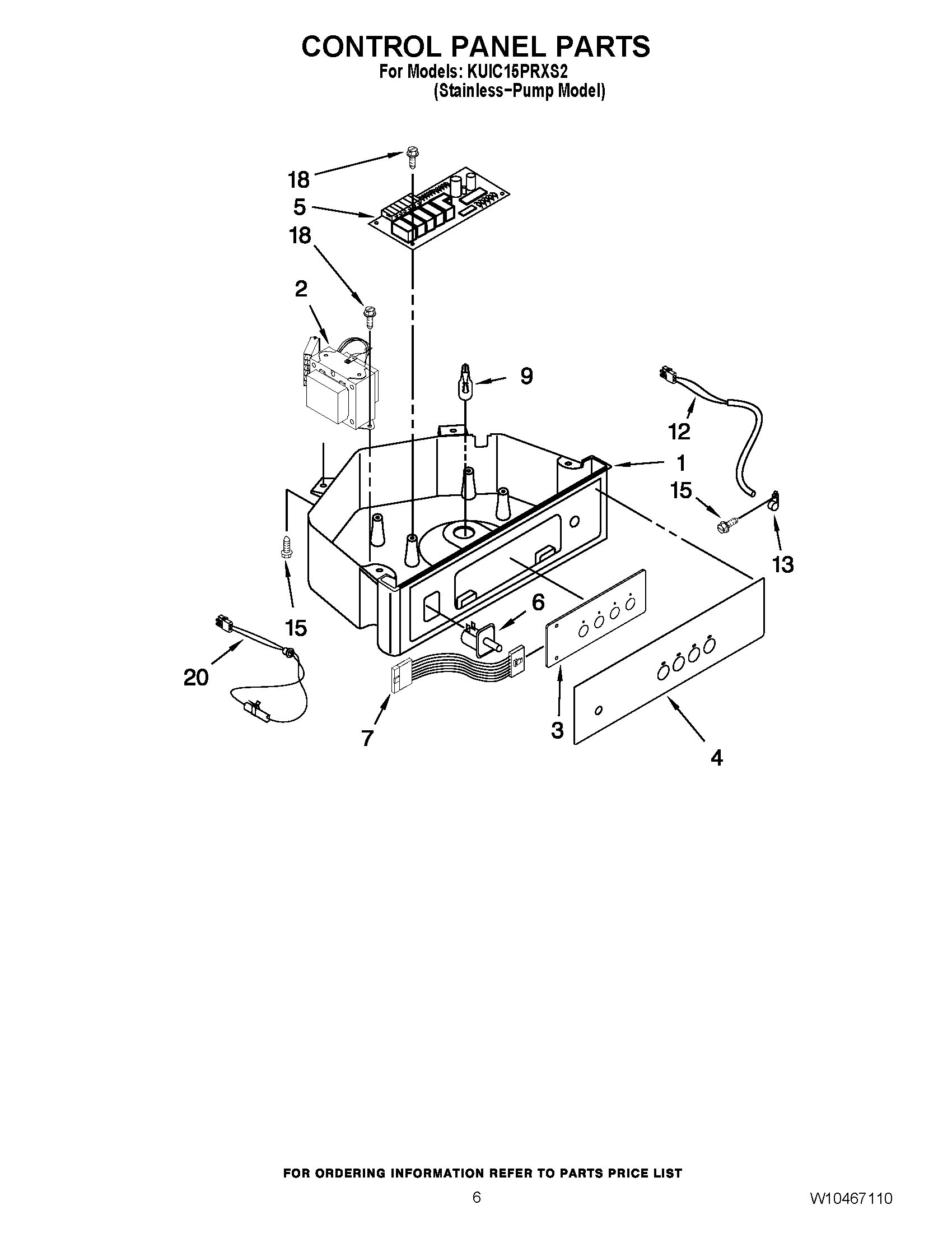 04 - CONTROL PANEL PARTS